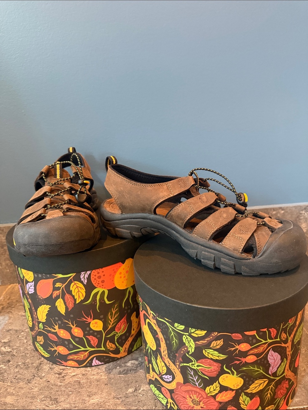 Keen Men's Brown Fisherman-Style Rain & Snow Sandals